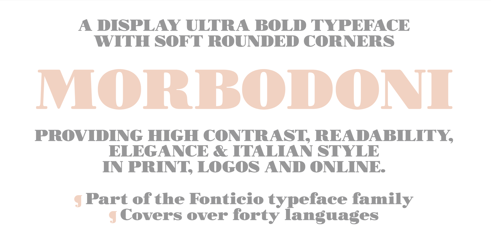 Morbodoni Typeface By Zetafonts